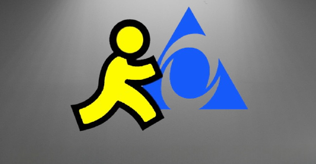 AOL Instant Messenger logo and interface